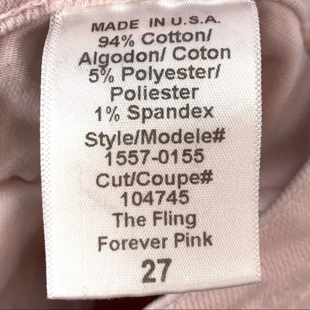 Current Elliot The Fling Forever Pink Relaxed Jeans - Picture 7 of 8